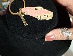 Elvis Graceland Pink Cadillac Keychain Official